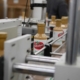 private labels being printed on machine
