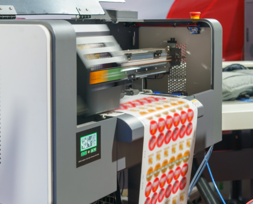 Tape Labels being printed